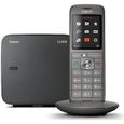 Téléphone Fixe GIGASET CL 660 - Écran couleur rétroéclairé - Répertoire 400 contacts - Finition haut de gamme-0