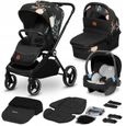 LIONELO Mika poussette bébé confort 3 en 1, poussette compacte, nacelle, siège auto, porte-bébé, moustiquaire - Lovin'-0