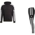 Jogging Polaire Homme Adidas Noir et Blanc - Respirant - Manches longues - Multisport-0