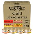 GOURMET GOLD Les Noisettes - 96 x 85 g - Boîtes pour chat adulte-0
