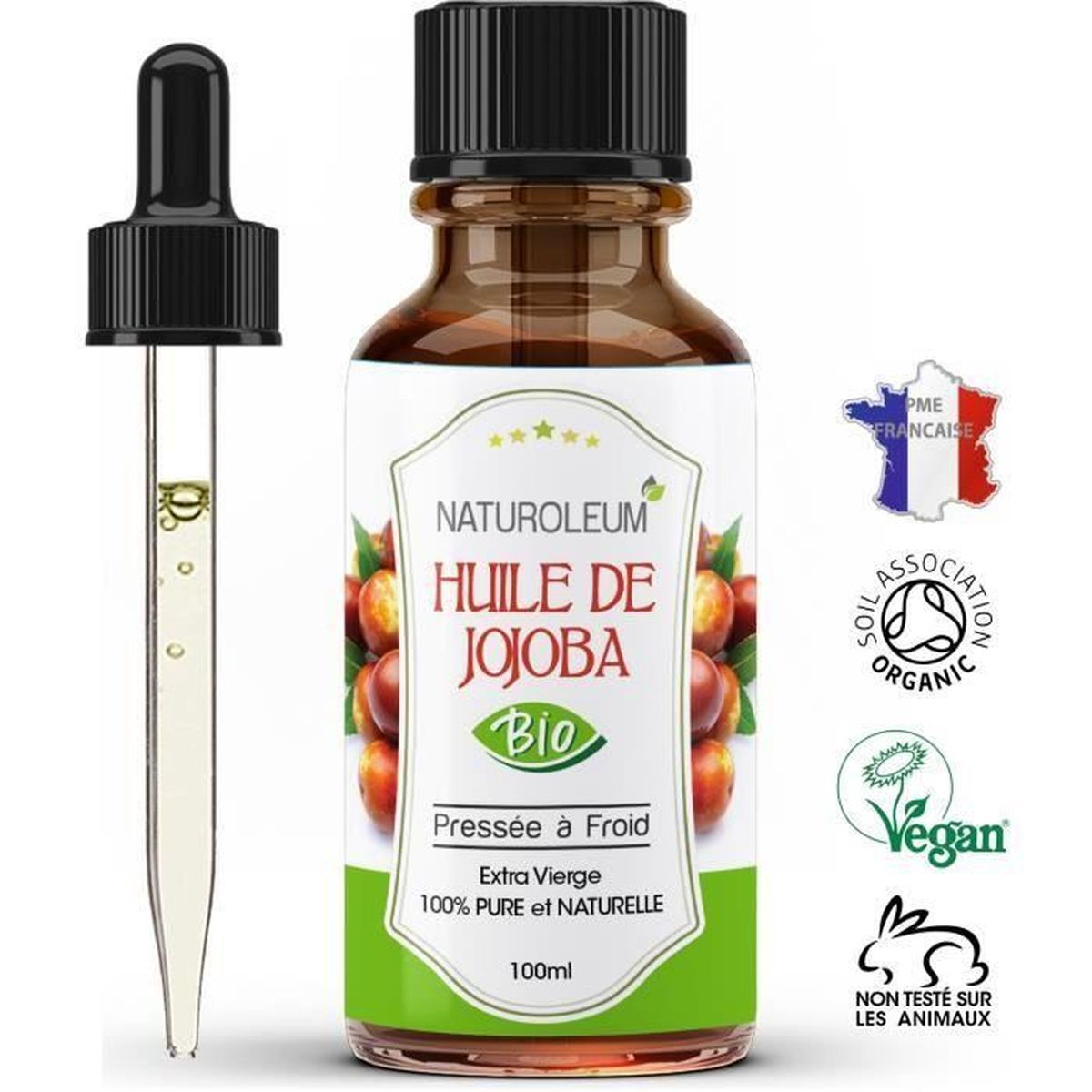 Huile De Jojoba 100 Bio Pure Et Naturelle Pressee A Froid Extra Vierge Soin Nourrissant Pour La Peau Visage Cheveux Et Barbe Achat Vente Hydratant Corps Huile De Jojoba 100 Bio P Cdiscount