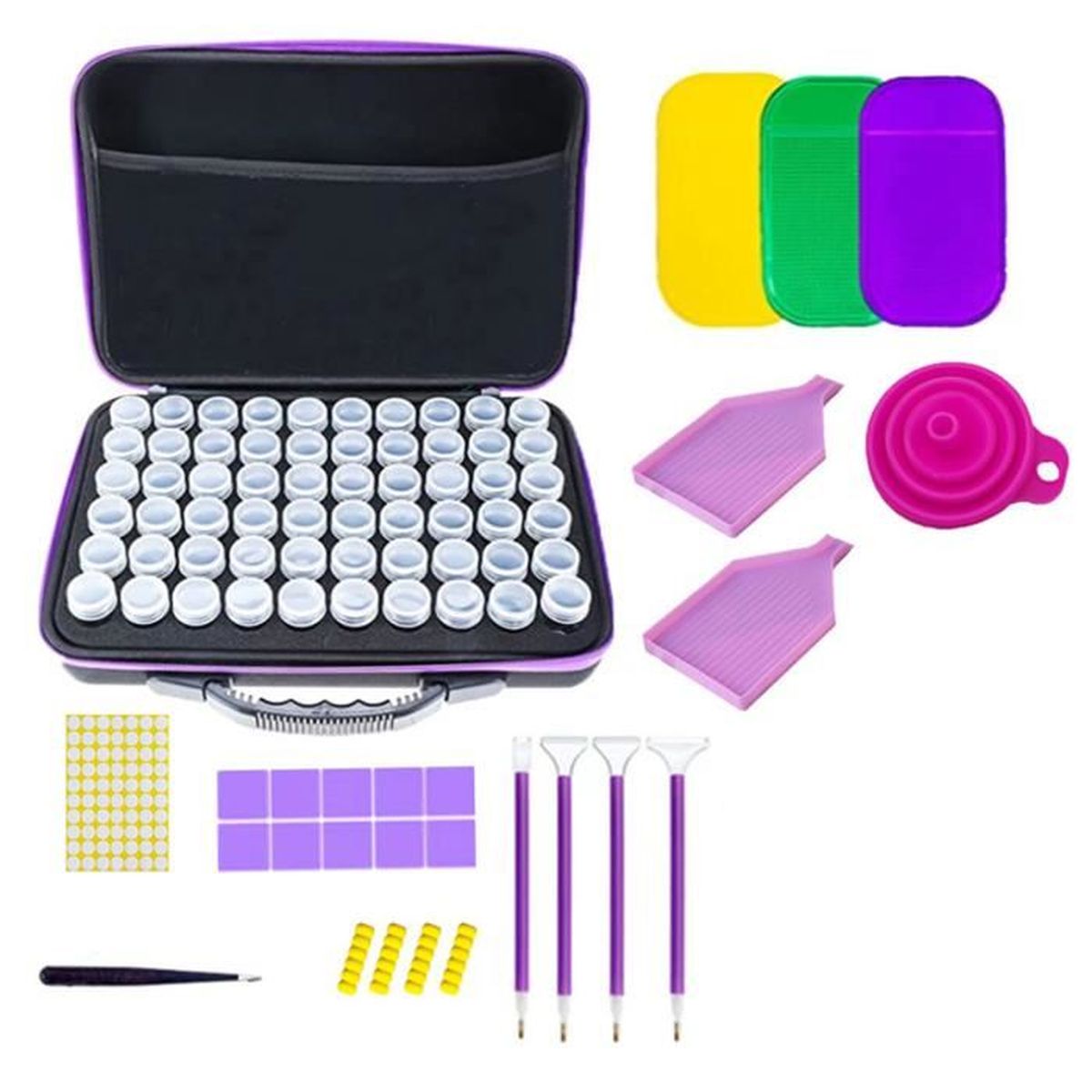 Boîte De Rangement Diamond Painting JULYKAI Diamant Peinture Outil Valise Conception Diamant Boite De Rangement Diamond Painting