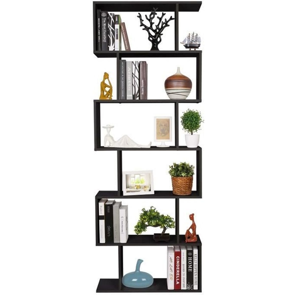 Homfa Bibliotheque Etagere De Livres Etagere Livres Etagere De