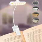 AUDEN COSMA Lampe de Lecture, 24 LED Liseuse Clip Rechargeable, 3 Couleurs & 5 Luminosité, 360° Cou Flexible, Portable pour Lire au Lit, Blanc