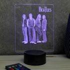 JNB-MAKER Lampe 3D portrait The beatles – Avec Télécommande 16 Couleurs + 4 Modes auto – Fabriqué en France - Lampe à poser - Veilleuse