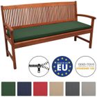 BEAUTISSU HOME STYLE Beautissu Coussin Banc Banquette Loft BK 120x48x5 cm - Vert foncé - Jardin Terrasse Balcon Extérieur (Banc non inclus)