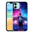 STICARZ Coque de téléphone - iPhone 11 - Silicone TPU - Messi Psg Paris Tour Eiffel