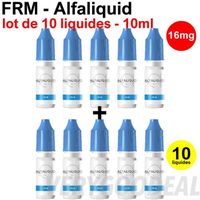 Eliquid FRM 16mg lot de 10 liquides ALFALIQUID