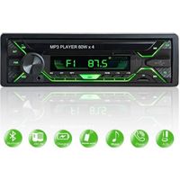 Autoradio Bluetooth FM Radio Stéréo 60W x 4, Lecteur MP3 Poste Main Libre Voiture
