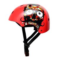 Casque de skate et de vélo - Skullcap by Capital Sports - coque intérieure absorbant les chocs - Taille S - Red skull