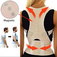 TEMPSA Posture Ceinture Magnétique Correcteur Epaule Dos Soutien Réglable Homme Femme