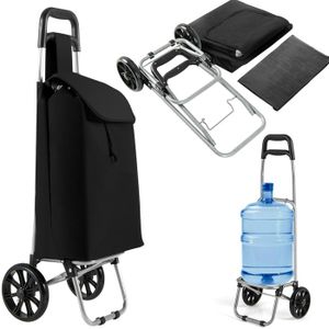 Chariot Pliable Pour Transport De Nourriture Ou Bagages - Noir, Base 42x27cm - Générique Neuf