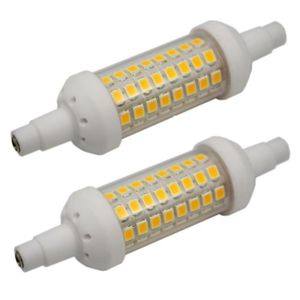AMPOULE - LED R7S 6W 78mm Ampoules LED Blanc Chaud 450lm Non-Dim