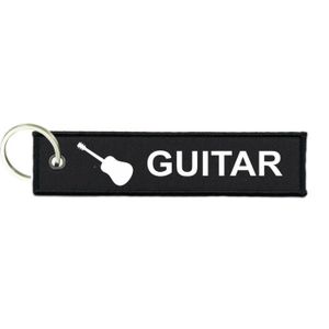 Porte clé guitare noire - Dragées Anahita