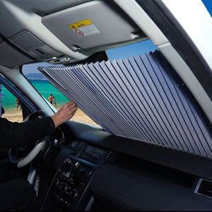 Pare-soleil rétractable en PVC, pare-brise avant de voiture, visière de  fenêtre SUV, bloc pliant, Anti-UV, r Sliver 40x125cm