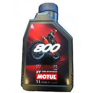 HUILE MOTEUR Huile 2T MOTUL 800 FACTORY LINE OFF ROAD RACING 100% synthèse 1L pour moto cross TT