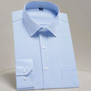 CHEMISE - CHEMISETTE Chemise-chemisette,Chemises classiques à manches longues pour hommes,coupe standard,formelles,affaires,sociales- AM020[D4107]