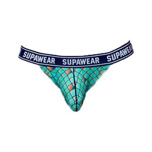 BOXER - SHORTY Supawear - Sous-vêtement Hommes - Jockstrap Homme - POW Jockstrap Dragon - Vert