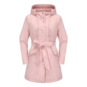 Veste Imperméable Femme Coupe-vent Avec Capuche - Parka Légère Pluie, Randonnée, Travail, Grande Taille S-5XL - 8