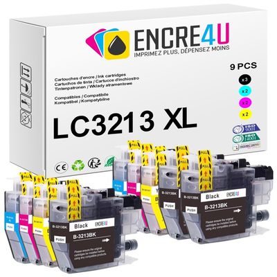Cartouches D'encre Compatibles Brother DCP770CW – Lot De 12 (3+9), Multicolores, Neuves