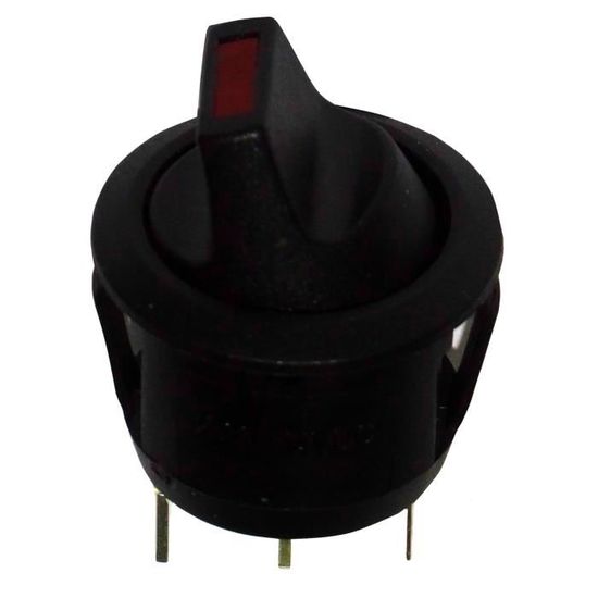 AERZETIX - Interrupteur Commutateur Contacteur Bouton à Bascule Noir SPST OFF-(ON) 16A/250V 20A