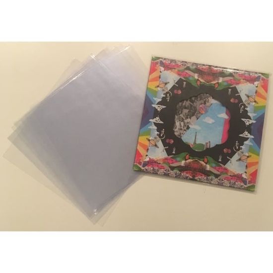 25 Pochettes protection vinyle 33T coffret et grands albums refermables PP no. 1