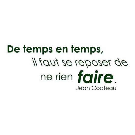 Stickers Citation Jean Cocteau Ref T Mk1060 Vert Fonce 28x75 Cm Cdiscount Maison