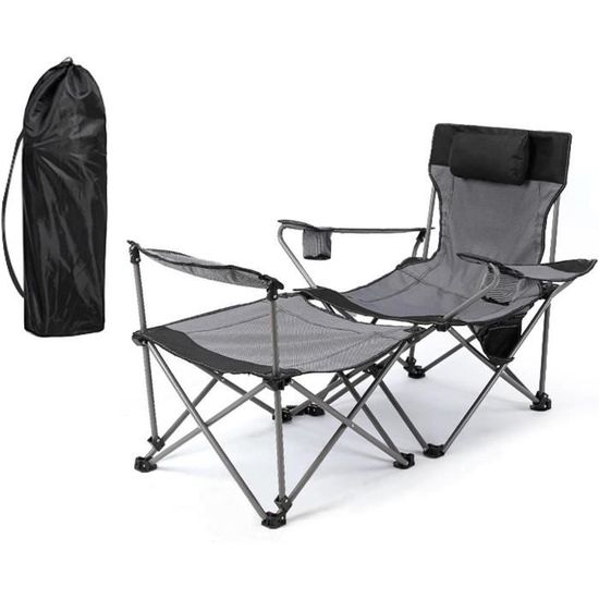 Chaise Pliante Camping MCTNCT – Support 150 Kg, Léger 1,45 Kg – Tissu Oxford 600D, Dossier Ergonomique – Beige