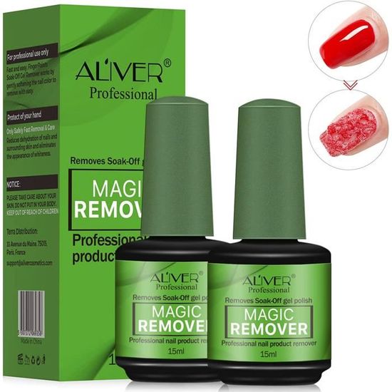 Lot De 3 Dissolvants Pour Vernis Semi-permanent - Capsules Et Gel UV - Marque Excellent