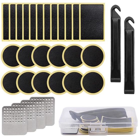 Prebarfun Kit Réparation Pneus Vélo 138 Pièces – Ultime Kit Crevaison Portable Pour Vélo Route, VTT, BMX, Ville & Montagne