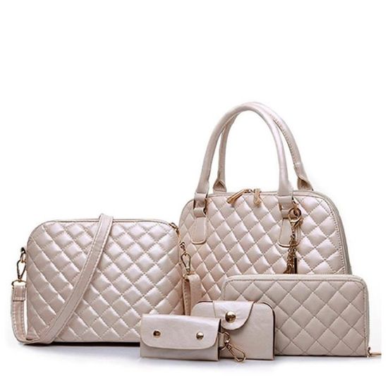 Sac à Main Femme Design Seau Carré - Bandoulière Vert - Faux Cuir Chic BCBG