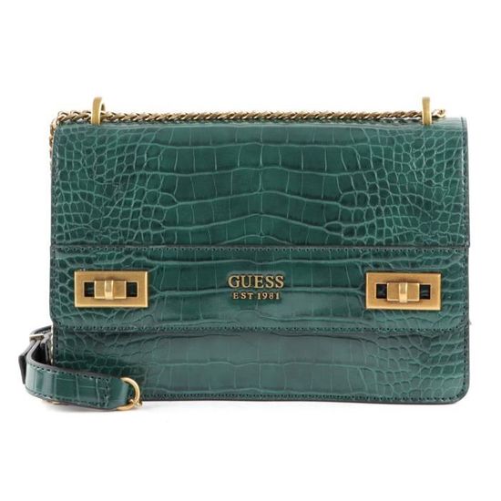 Sac à épaule GUESS Katey Flap Forest - Neuf Avec étiquettes