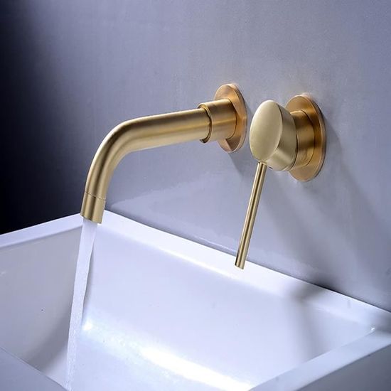 itigeur de lavabo ural laiton or pour salle de bain