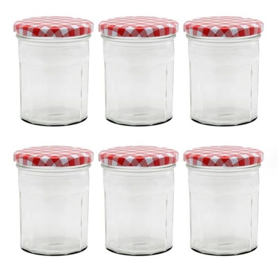 Praknu 4 Bocaux En Verre Hermétiques De 1,5l - Avec Étiquettes, Marqueur Et Joints De Rechange