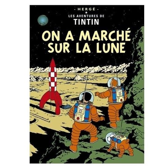 Carte Postale Album De Tintin On A Marche Sur La Lune 15x10cm Achat Vente Carte Postale Carte Postale Album De Tintin Cdiscount
