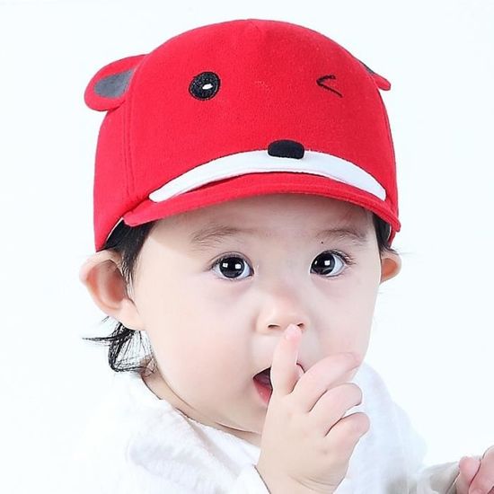 Casquette Enfant Bebe Nouveau Ne Fille Garcon Unisexe Style Ecureuil Mignon Chapeau De Soleil Rouge Cdiscount Pret A Porter