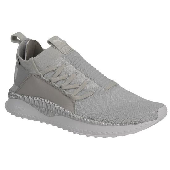 Basket Puma Tsugi Jun gris en textile tricote