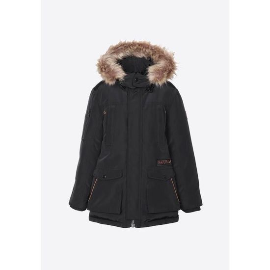 KAPORAL Parka noire gar on ELONI Cdiscount Pr t Porter
