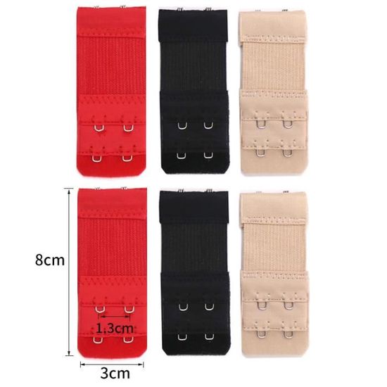 Rallonge Soutien-Gorge 4 Crochets Extensible 7,5cm - Accessoire Lingerie Confort