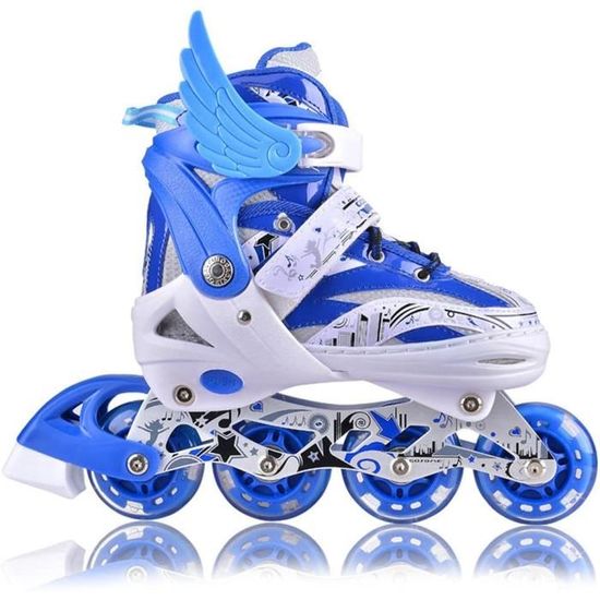 Patins à Roulettes Réglables Pour Enfants Rollers En Ligne Avec Triple