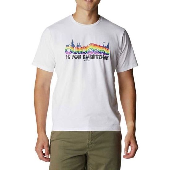 Chemise Columbia PFG Homme - Blanc, Taille L, Manches Courtes - Respirante & Anti-UV - Pêche
