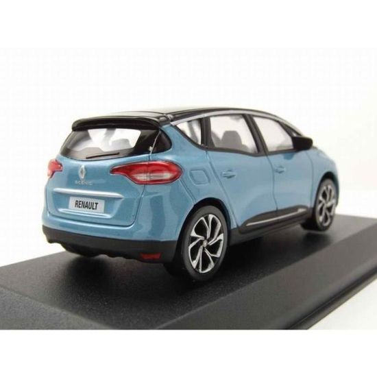 RENAULT Scénic 4 de 2016 Bleu Céleste Avec Toit Noir Voiture de Collection NOREV 1/43 - Jeux - Jouets