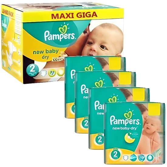 720 Couches Pampers New Baby Dry taille 2