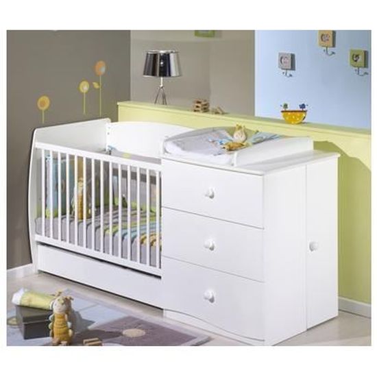 lit chambre transformable nature 7t102 sauthon cdiscount puericulture eveil bebe