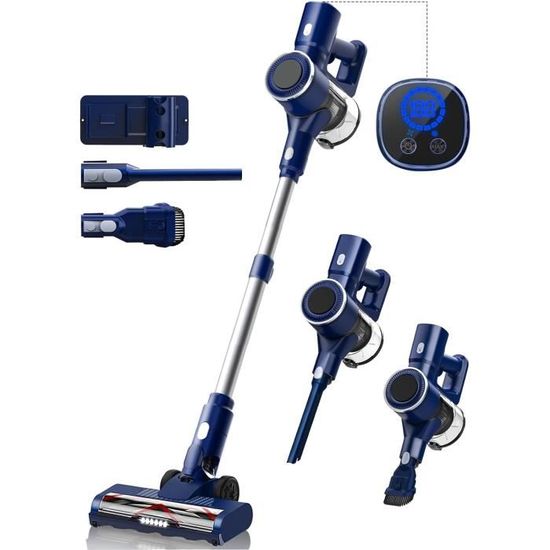Aspirateur à bâton sans fil Aspirateur ménager sans fil Alimenté par
