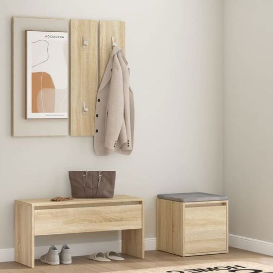 ABB Armoire Console Avec Pieds En Métal Gris Bois Pin Massif OSLO - Qqmora - AIR74617