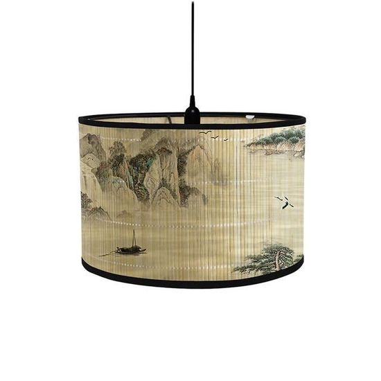 Abat-Jour Suspendu Style Rétro Lustre - Couverture Lumière Noire Pour Salle à Manger, Cuisine Ou Chambre