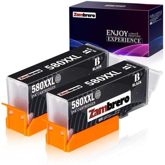 Cartouche D’encre Noire Compatible Canon PGI-580 XXL – Haute Capacité, Neuve Sous Blister