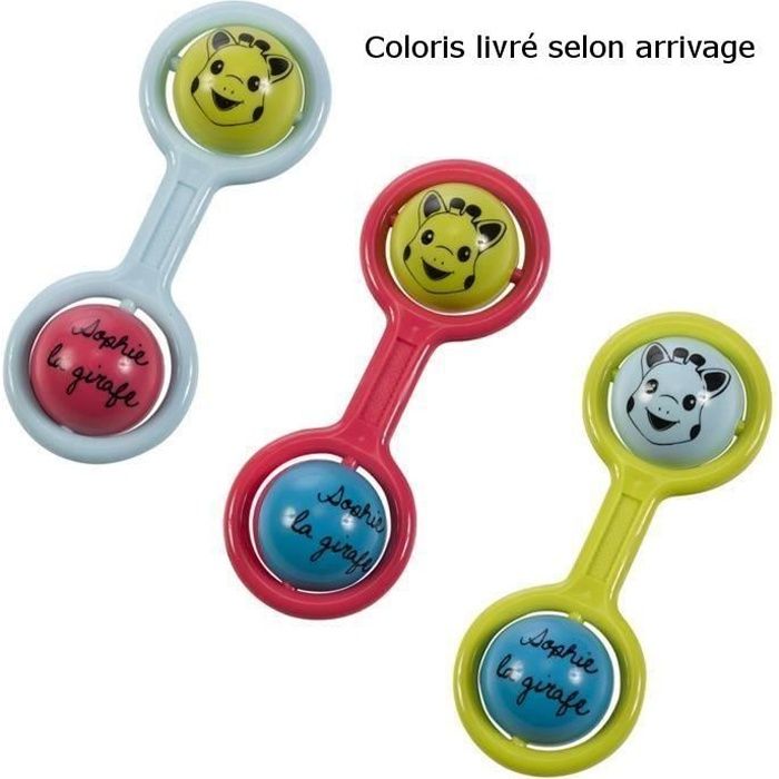 SOPHIE LA GIRAFE Hochet Maracas Coloris Aléatoire