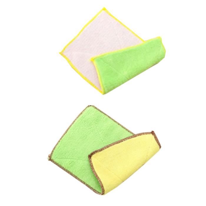 2 pièces torchon Double face microfibre cuisine ménage multi-usage vaisselle chiffon MOULE A GATEAU - MOULE DE PATISSERIE